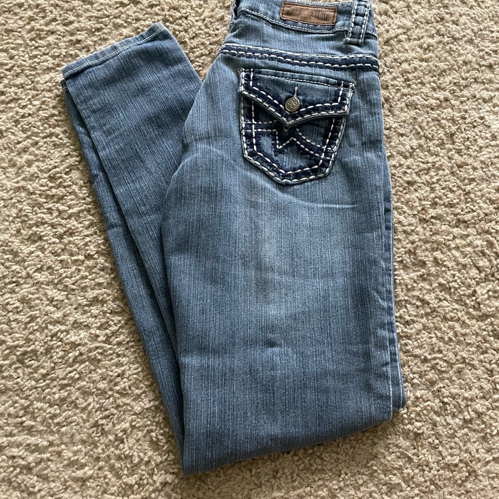 Free Culture Stylish Blue Women's Straight Leg Jeans